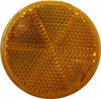 Светоотражатель d=60 желтый DOB-32 Z самоклейка